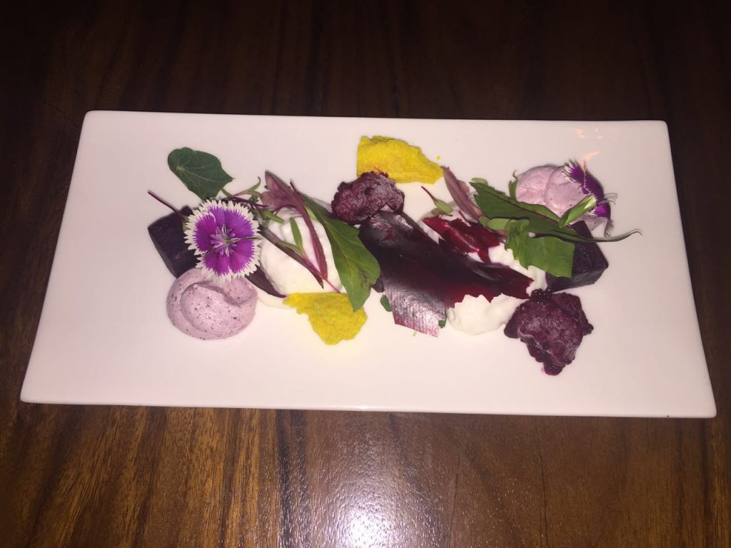 The Beet & Goat cheese salad